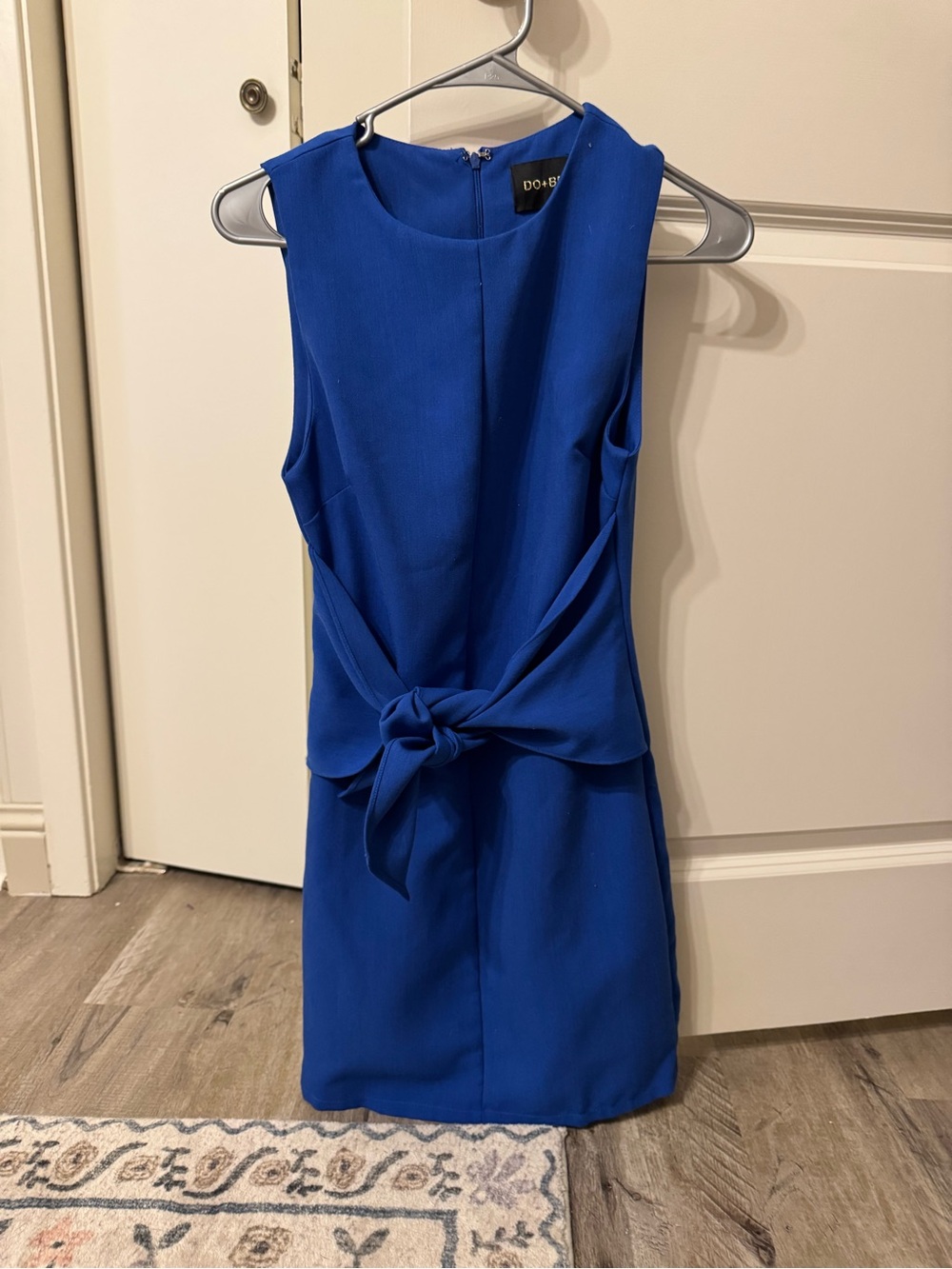 DO+BE Royal Blue Sleeveless Tie-Front Mini Dress